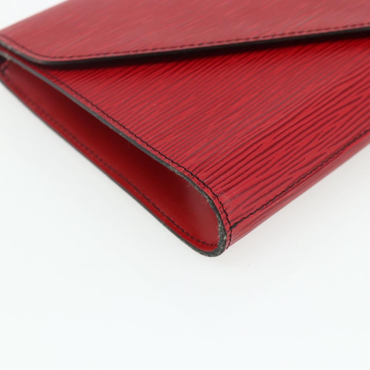 LOUIS VUITTON Epi Art Deco Clutch Bag Red M52637 LV Auth ep14325