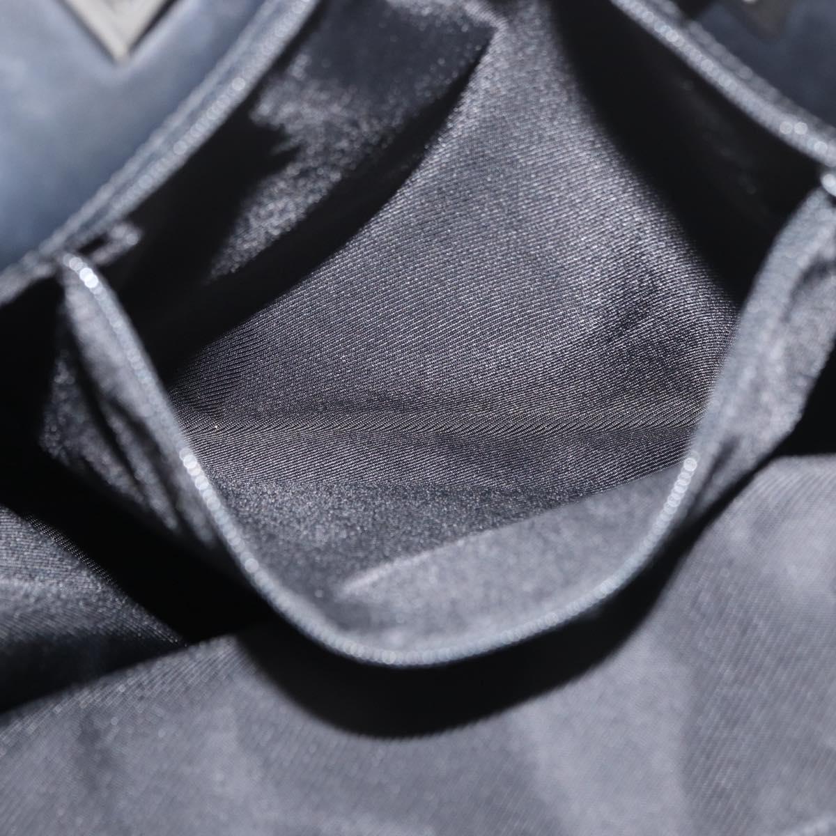 GUCCI GG Canvas Hand Bag Black Silver 31243 Auth ep14335