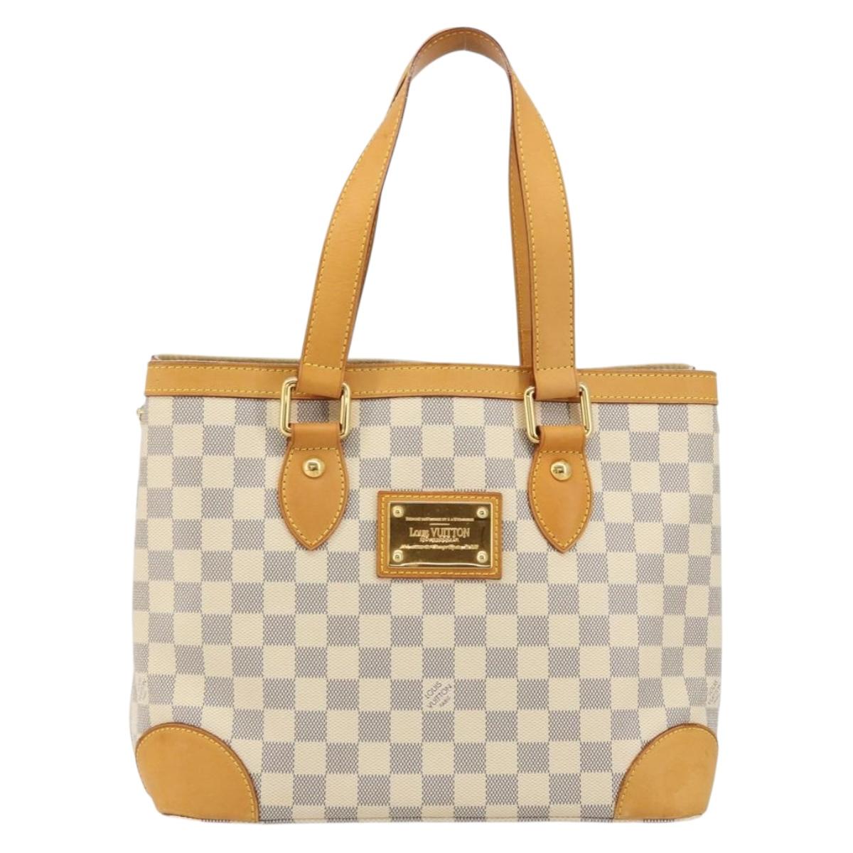 LOUIS VUITTON Damier Azur Hampstead PM Tote Bag N51207 LV Auth ep14336A