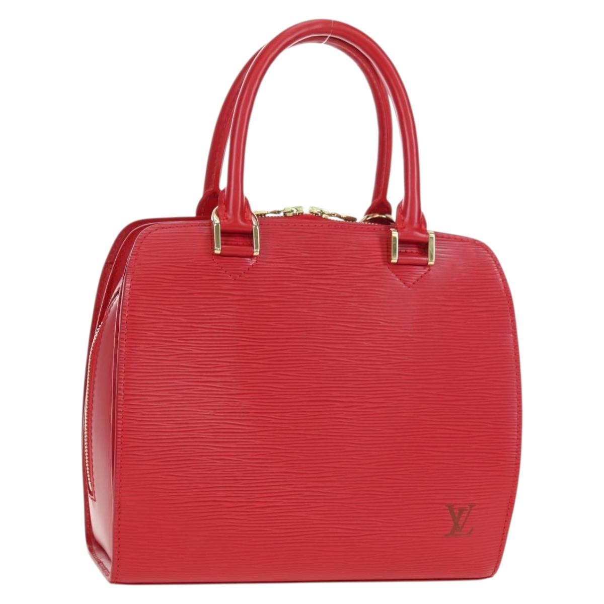 LOUIS VUITTON Epi Pont Neuf Hand Bag Red M52057 LV Auth ep14351SAV