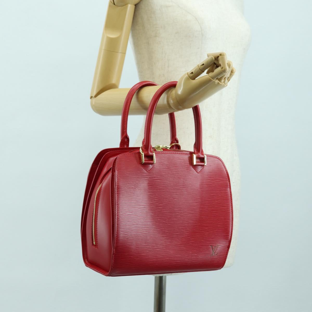 LOUIS VUITTON Epi Pont Neuf Hand Bag Red M52057 LV Auth ep14351SAV