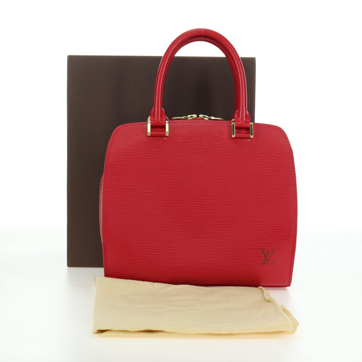 LOUIS VUITTON Epi Pont Neuf Hand Bag Red M52057 LV Auth ep14351SAV