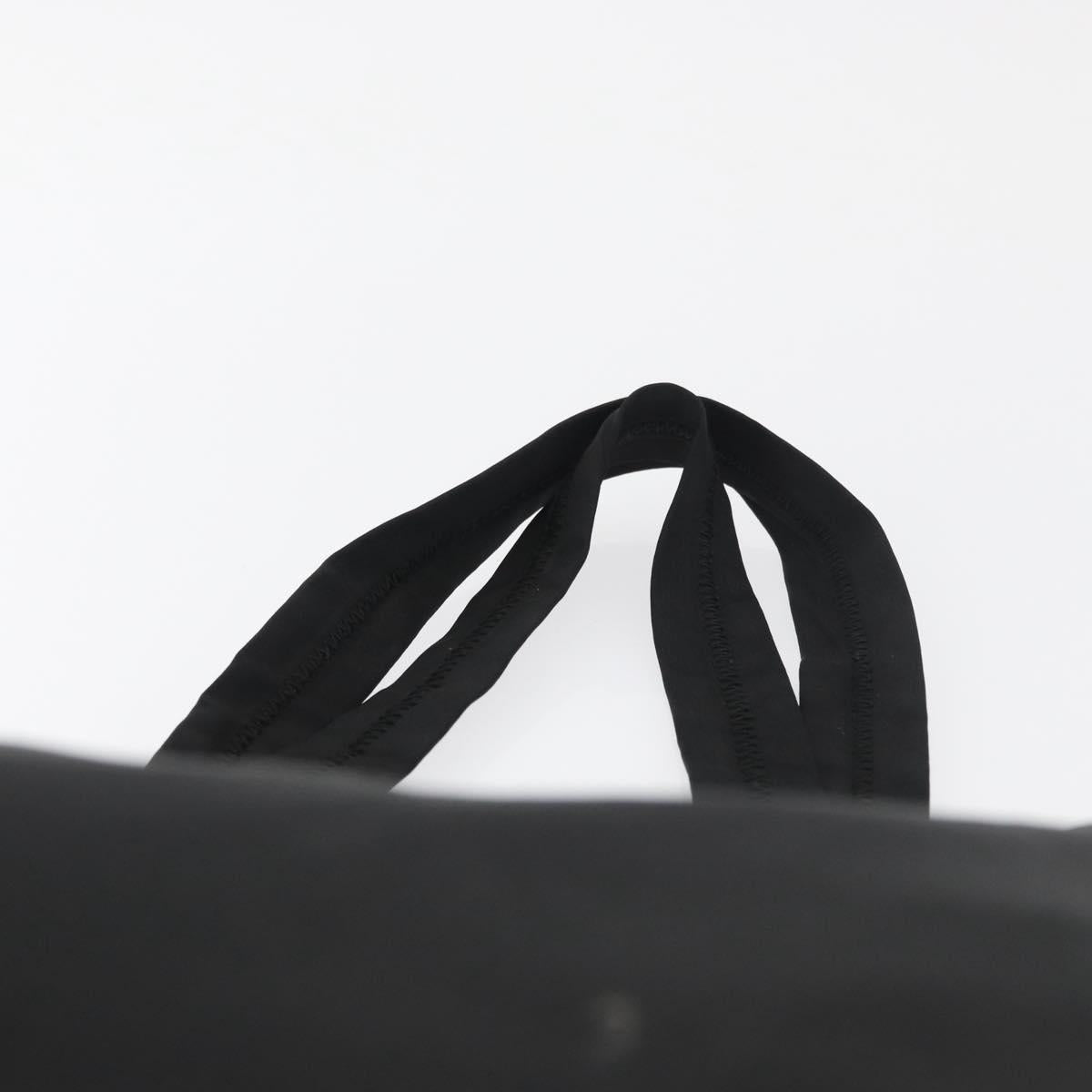 PRADA Tote Bag Nylon Black Silver Auth ep14354A