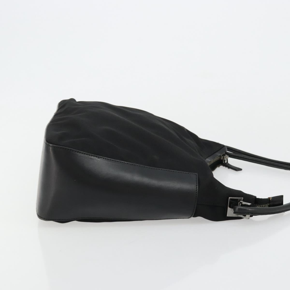 GUCCI Shoulder Bag Nylon Black Silver 001 3766 Auth ep14364