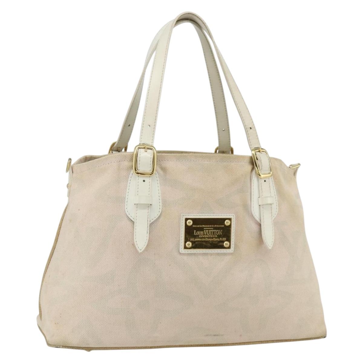 LOUIS VUITTON Cruise line Taicienne PM Bag Canvas Pink M95672 LV Auth ep14376