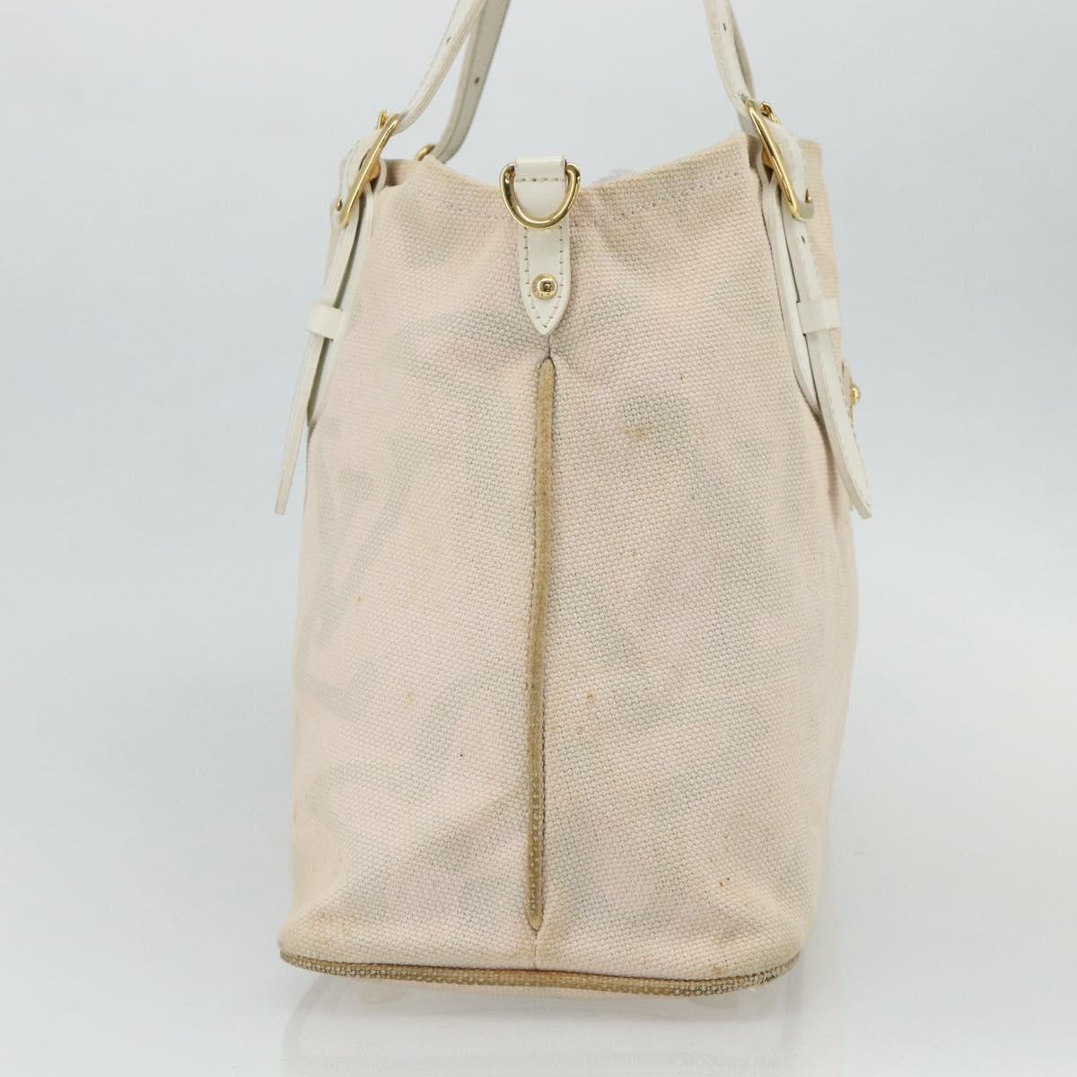 LOUIS VUITTON Cruise line Taicienne PM Bag Canvas Pink M95672 LV Auth ep14376