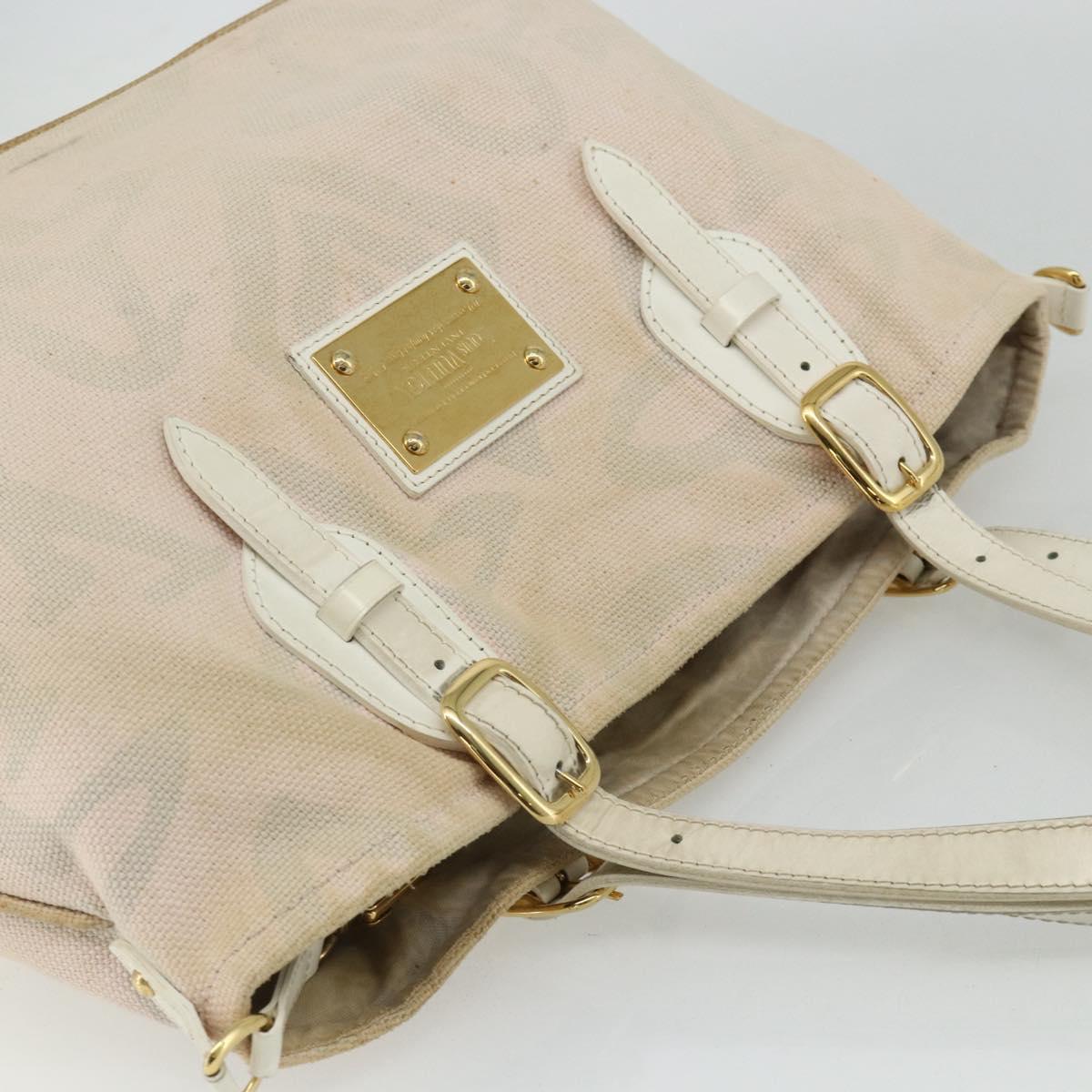 LOUIS VUITTON Cruise line Taicienne PM Bag Canvas Pink M95672 LV Auth ep14376