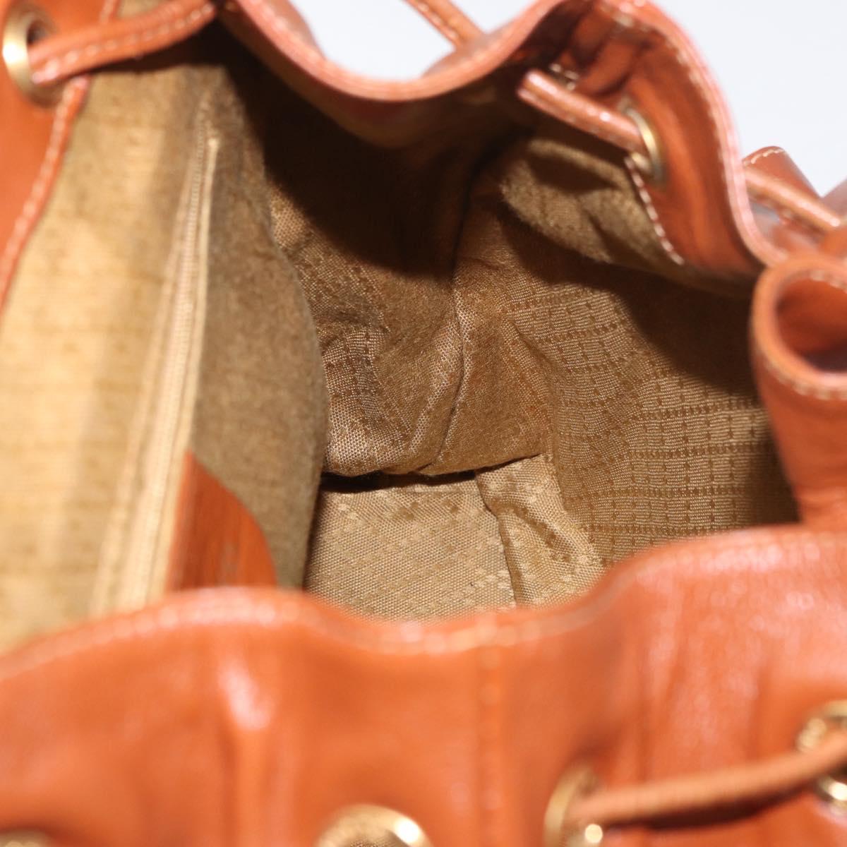 GUCCI Bamboo Backpack Leather Brown Gold 003 2058 0016 Auth ep14447