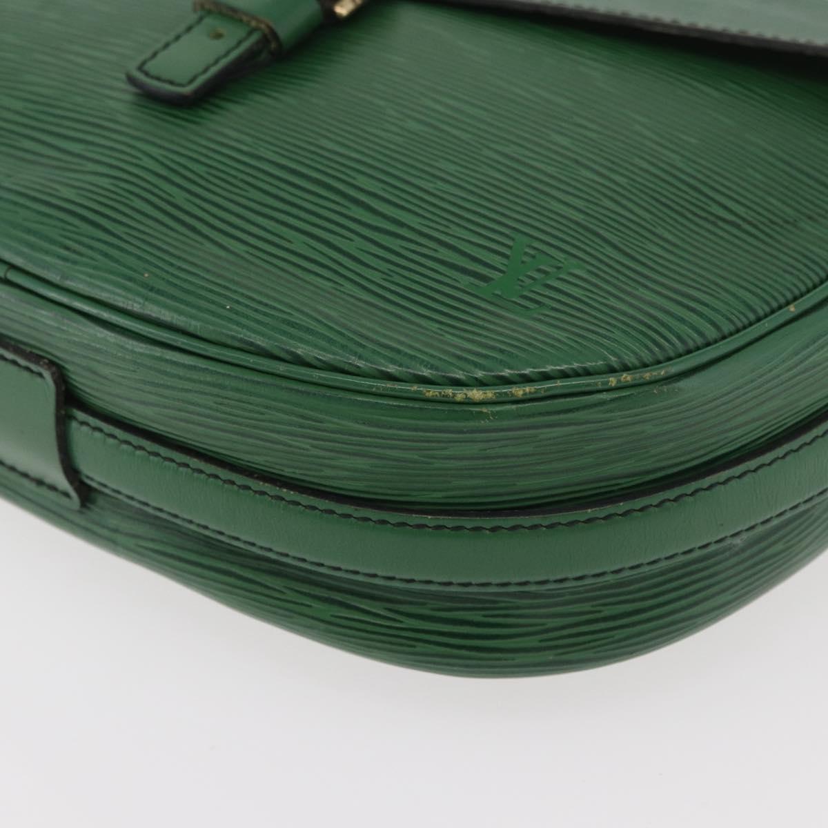 LOUIS VUITTON Epi Jeune Fille MM Shoulder Bag Green M52154 LV Auth ep14448