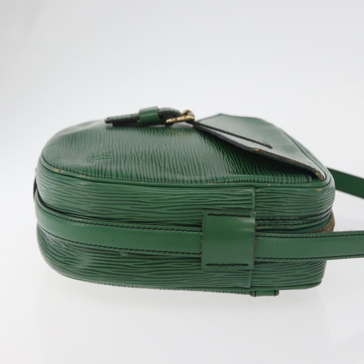 LOUIS VUITTON Epi Jeune Fille MM Shoulder Bag Green M52154 LV Auth ep14448