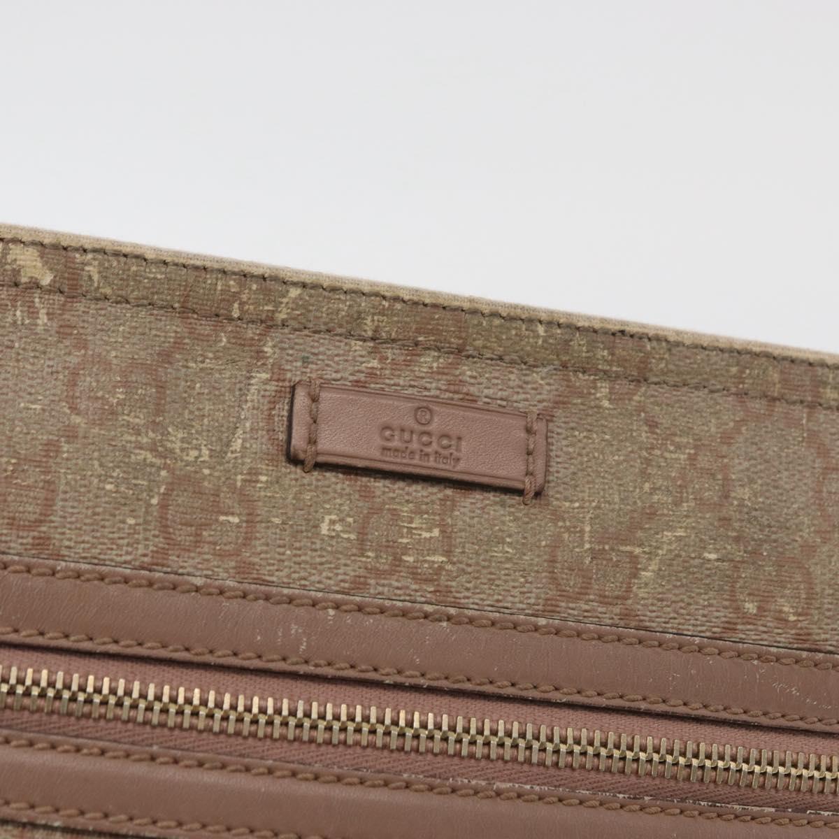 GUCCI GG Supreme Shoulder Bag PVC Pink Gold 295257 Auth ep14460