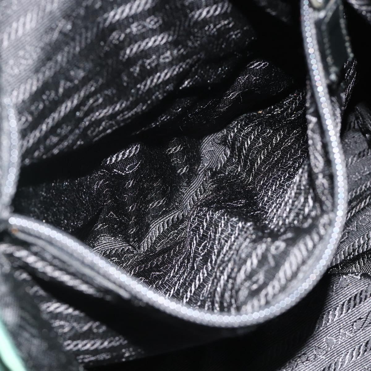 PRADA Backpack Nylon Green Silver Auth ep14472A
