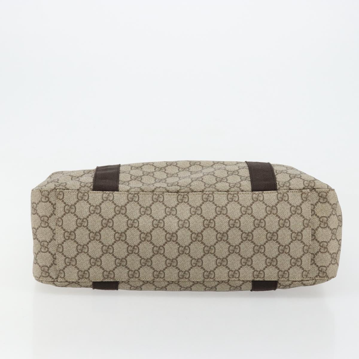 GUCCI GG Supreme Tote Bag PVC Beige Auth ep14474