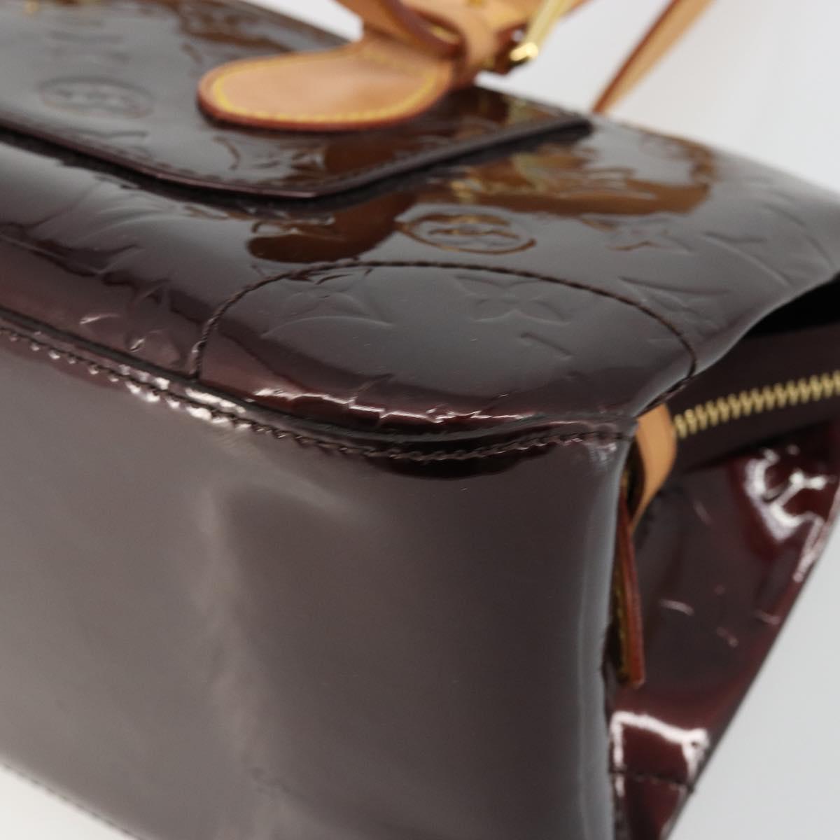 LOUIS VUITTON Monogram Vernis Rosewood Avenue Bag Amarante M93510 Auth ep14480V
