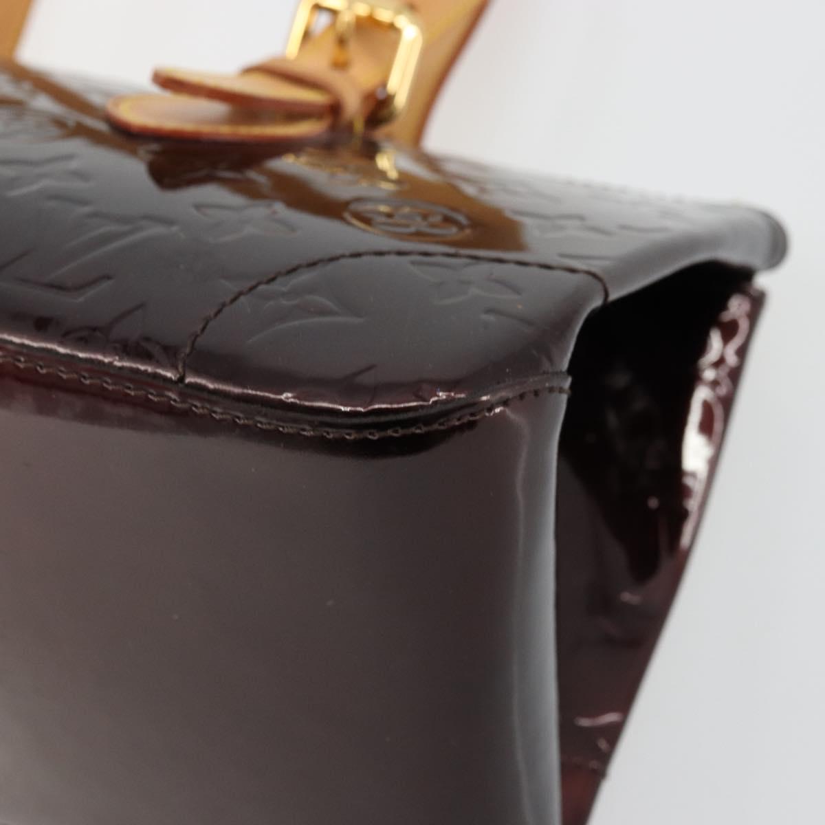LOUIS VUITTON Monogram Vernis Rosewood Avenue Bag Amarante M93510 Auth ep14480V