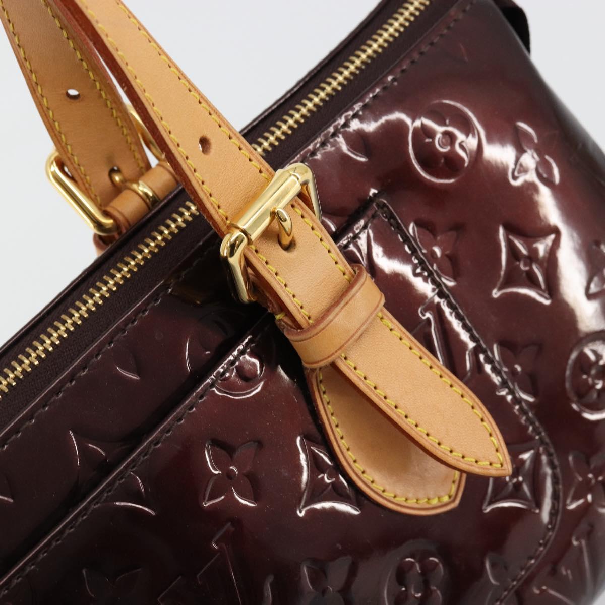 LOUIS VUITTON Monogram Vernis Rosewood Avenue Bag Amarante M93510 Auth ep14480V