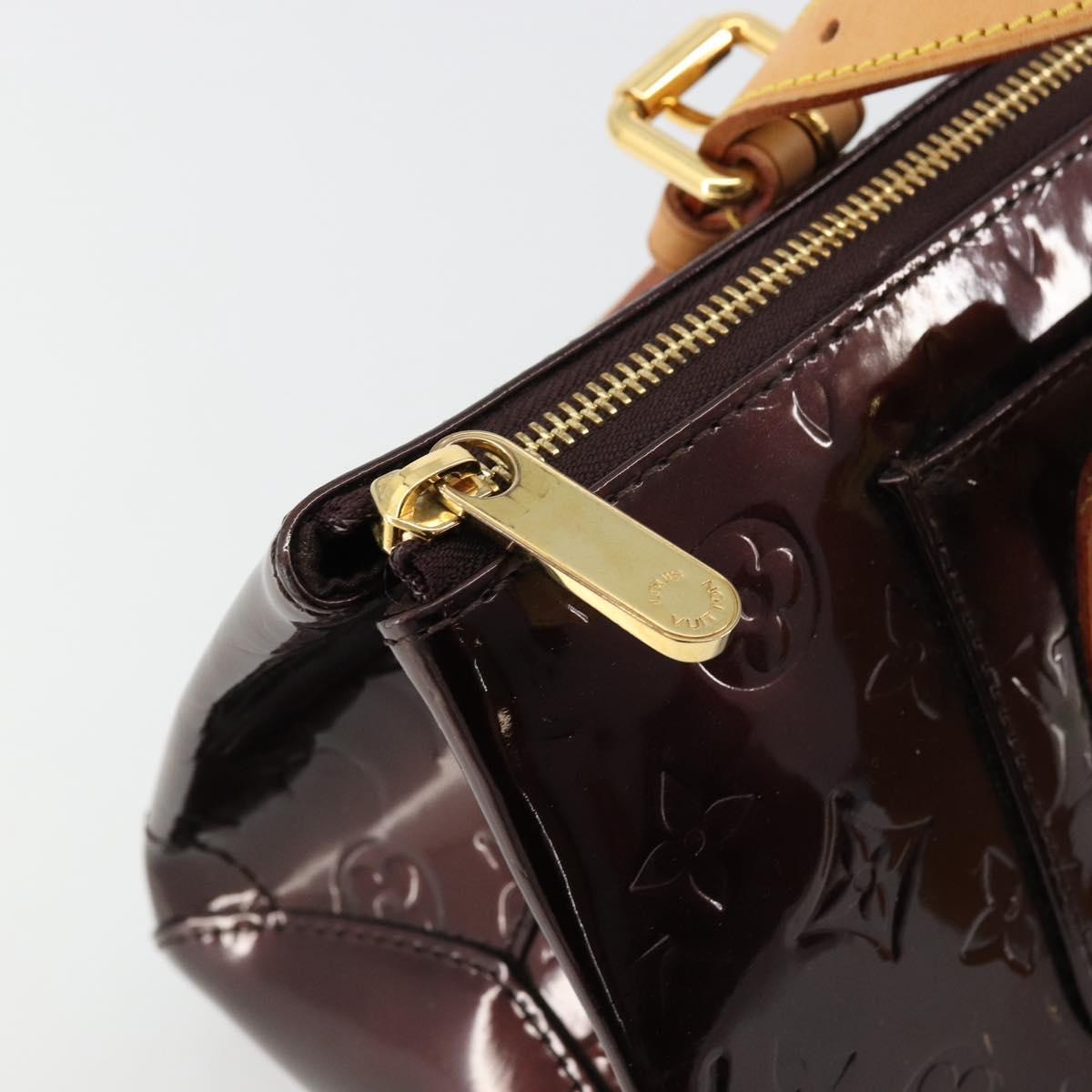 LOUIS VUITTON Monogram Vernis Rosewood Avenue Bag Amarante M93510 Auth ep14480V