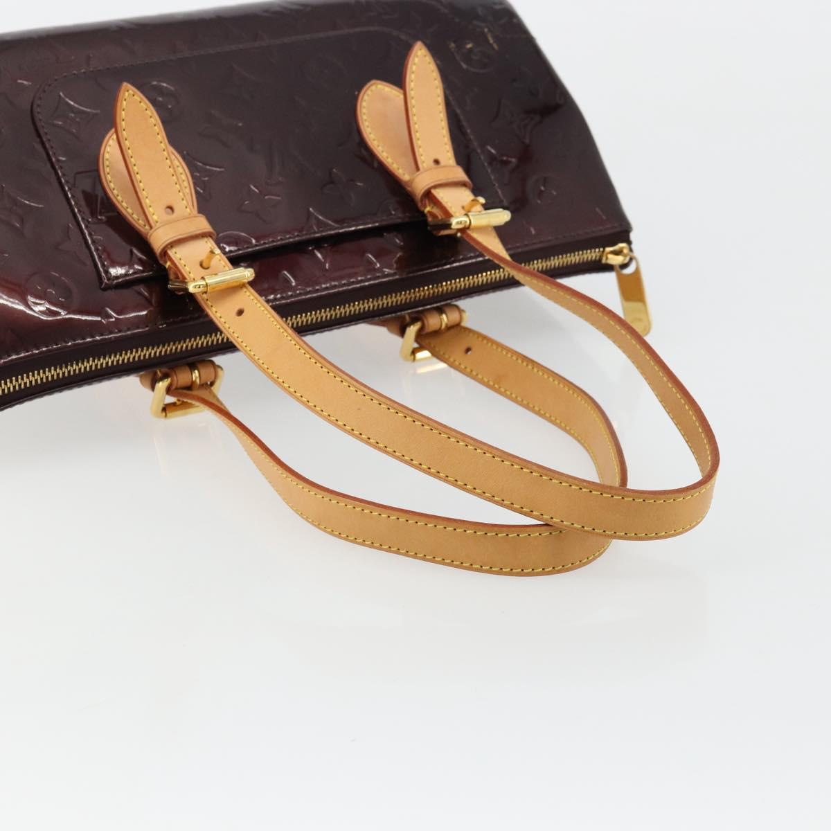 LOUIS VUITTON Monogram Vernis Rosewood Avenue Bag Amarante M93510 Auth ep14480V