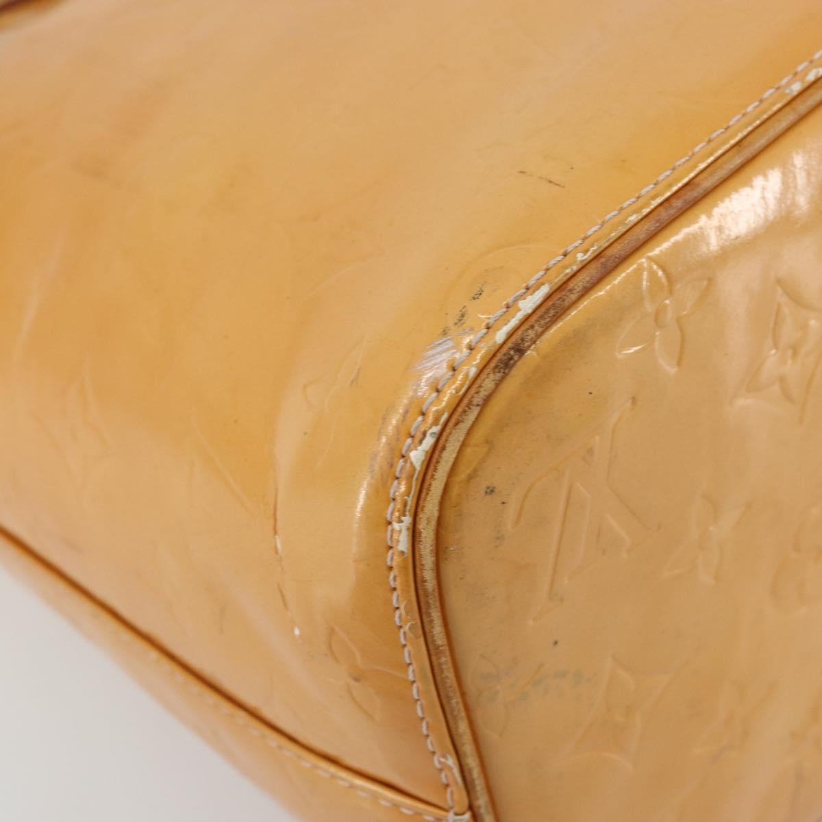 LOUIS VUITTON Monogram Vernis Houston Hand Bag Rose M91054 LV Auth ep14487