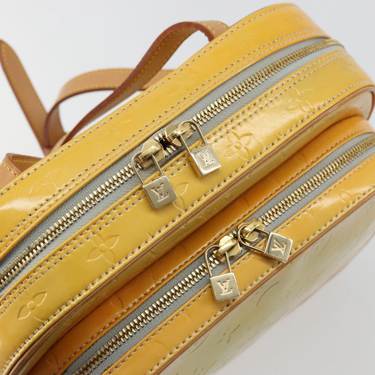 LOUIS VUITTON Monogram Vernis Marley Backpack Gris M91038 LV Auth ep14492
