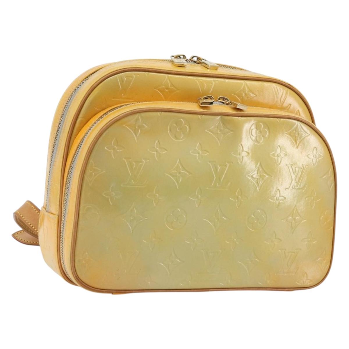 LOUIS VUITTON Monogram Vernis Marley Backpack Gris M91038 LV Auth ep14492