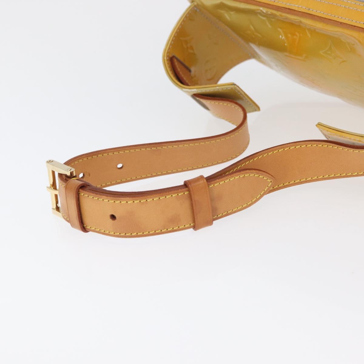 LOUIS VUITTON Monogram Vernis Fulton Waist bag Gris M91041 LV Auth ep14498