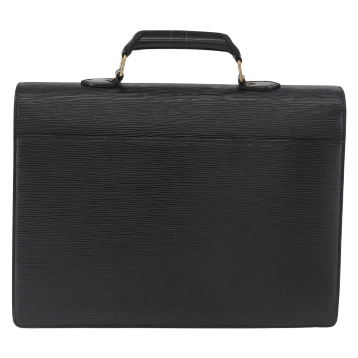 LOUIS VUITTON Epi Serviette Conseiller Business Bag Black M54422 LV Auth ep14499