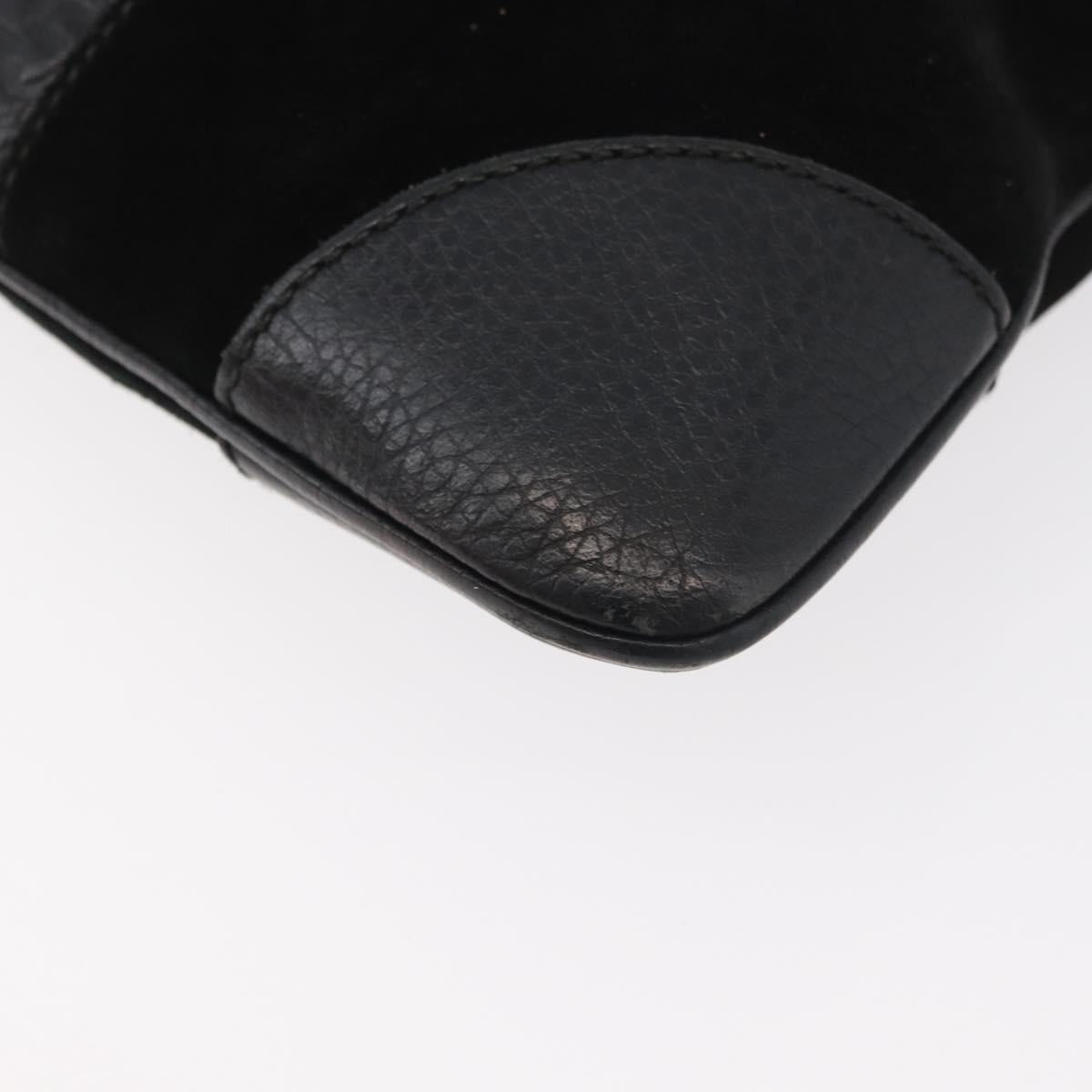 GUCCI GG Canvas Guccissima Bag Leather Suede Outlet Black 272396 Auth ep14504A