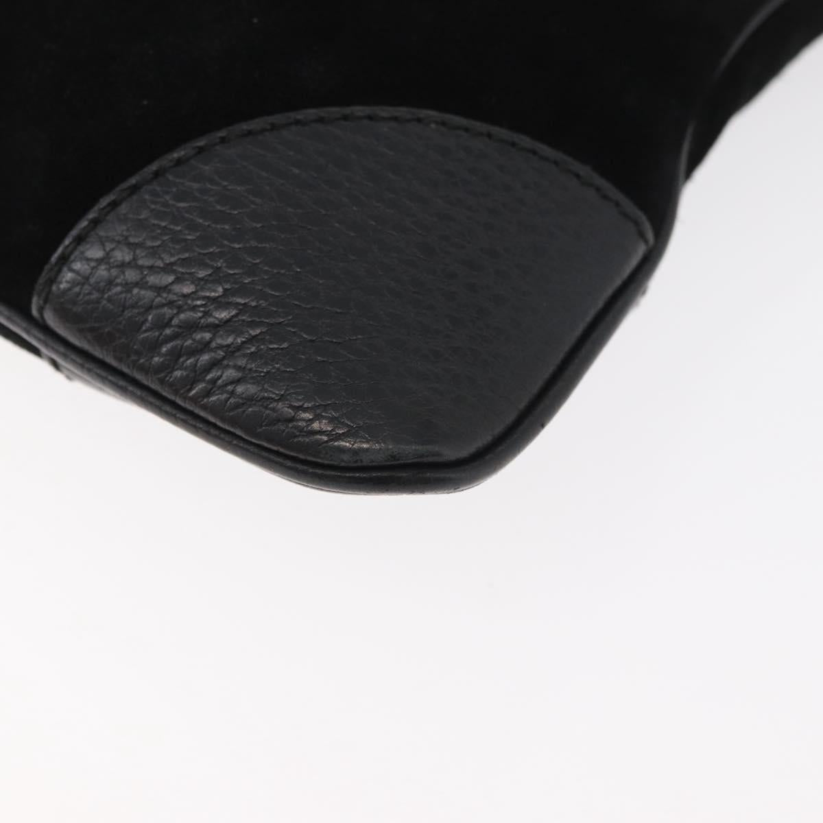 GUCCI GG Canvas Guccissima Bag Leather Suede Outlet Black 272396 Auth ep14504A