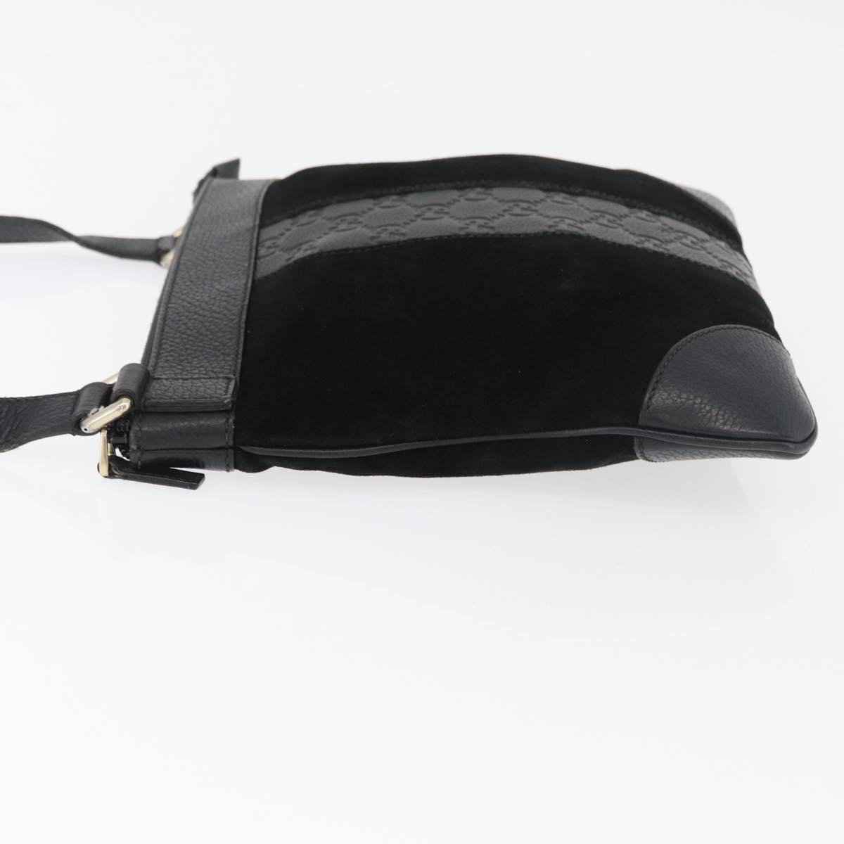 GUCCI GG Canvas Guccissima Bag Leather Suede Outlet Black 272396 Auth ep14504A