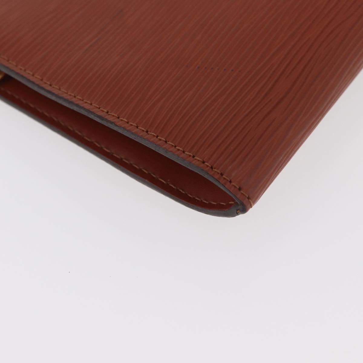 LOUIS VUITTON Epi Pochette Accessoires Pouch Brown M52953 LV Auth ep14506