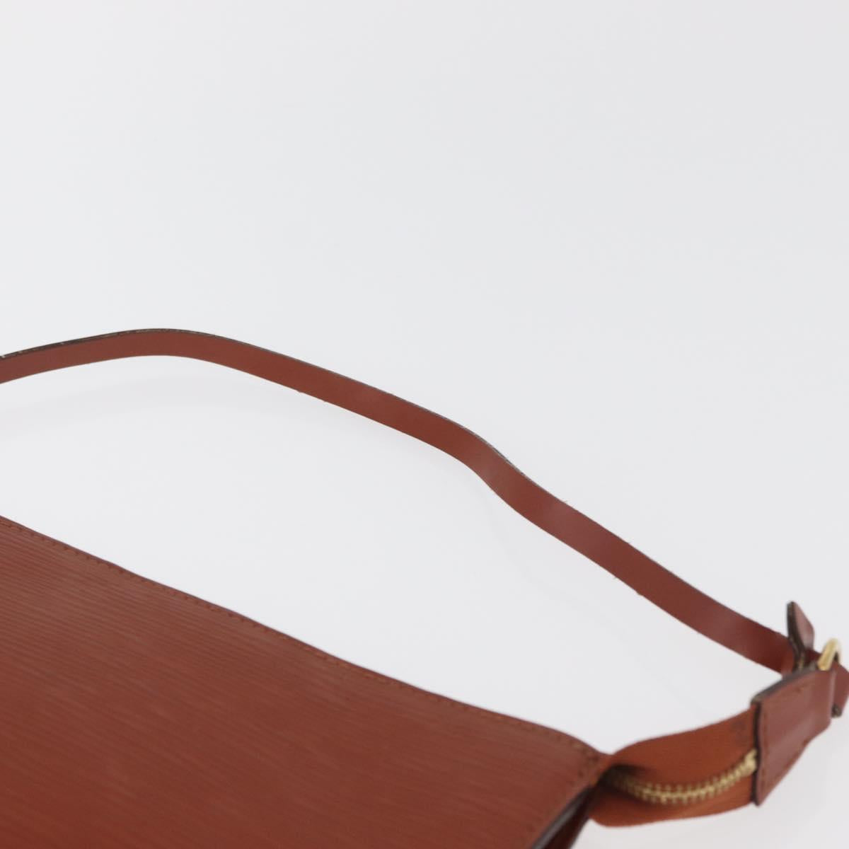 LOUIS VUITTON Epi Pochette Accessoires Pouch Brown M52953 LV Auth ep14506