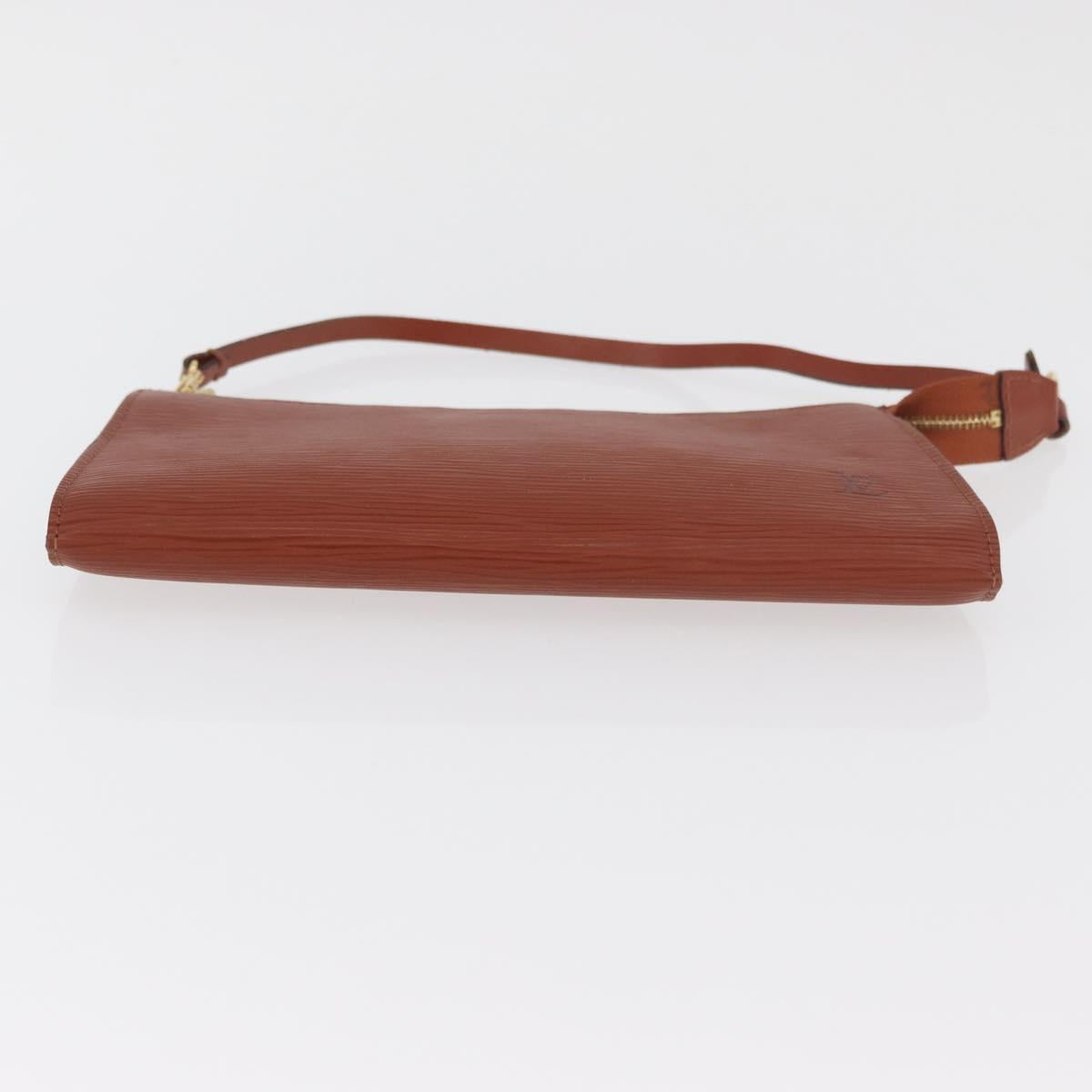 LOUIS VUITTON Epi Pochette Accessoires Pouch Brown M52953 LV Auth ep14506