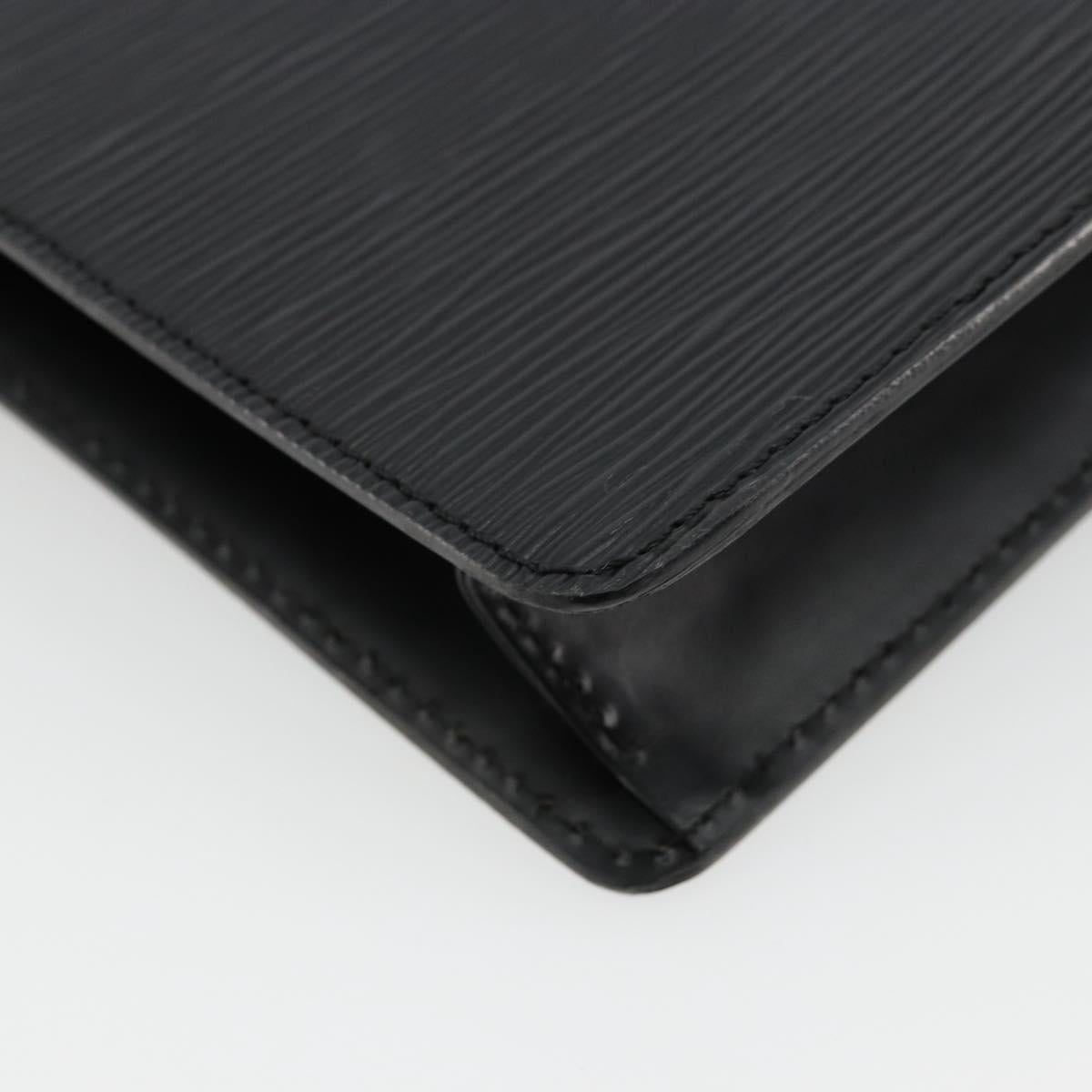 LOUIS VUITTON Epi Pochette Homme Clutch Bag Black M52522 LV Auth ep14507