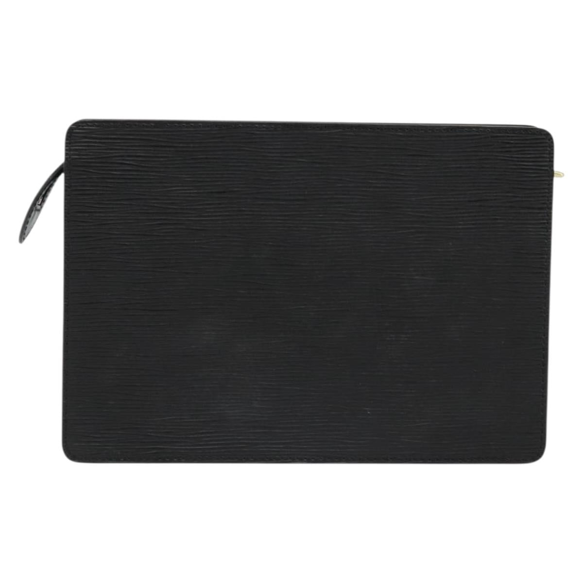 LOUIS VUITTON Epi Pochette Homme Clutch Bag Black M52522 LV Auth ep14507