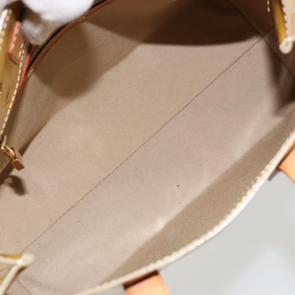 LOUIS VUITTON Monogram Vernis Reade PM Hand Bag Beige M91144 LV Auth ep14512