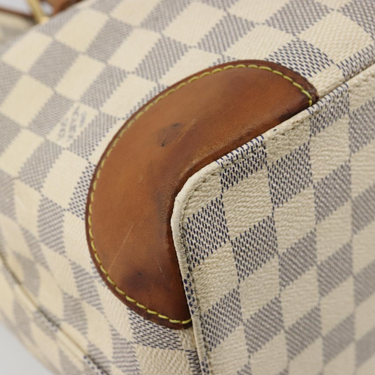 LOUIS VUITTON Damier Azur Hampstead MM Tote Bag N51206 LV Auth ep14515
