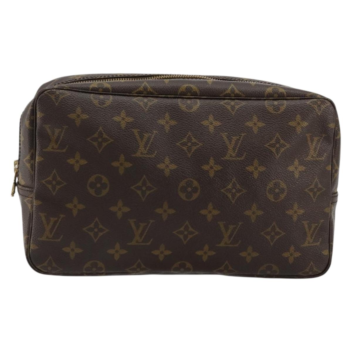 LOUIS VUITTON Monogram Trousse Toilette 28 Clutch Bag M47522 LV Auth ep14521
