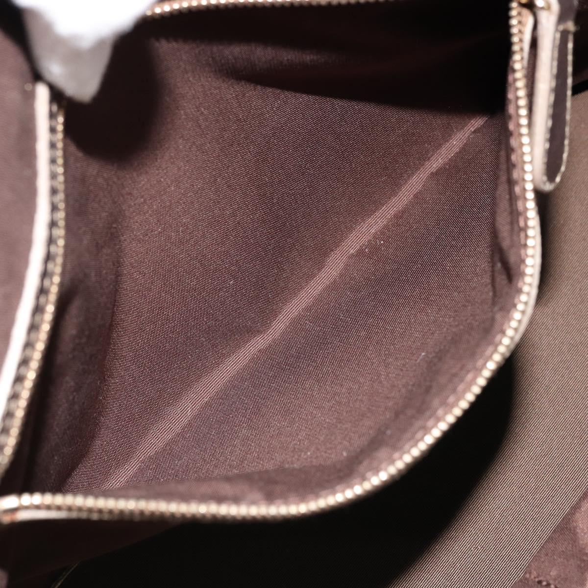 Christian Dior Canage Lady Dior Tote Bag Coated Canvas Bronze Gold Auth ep14540