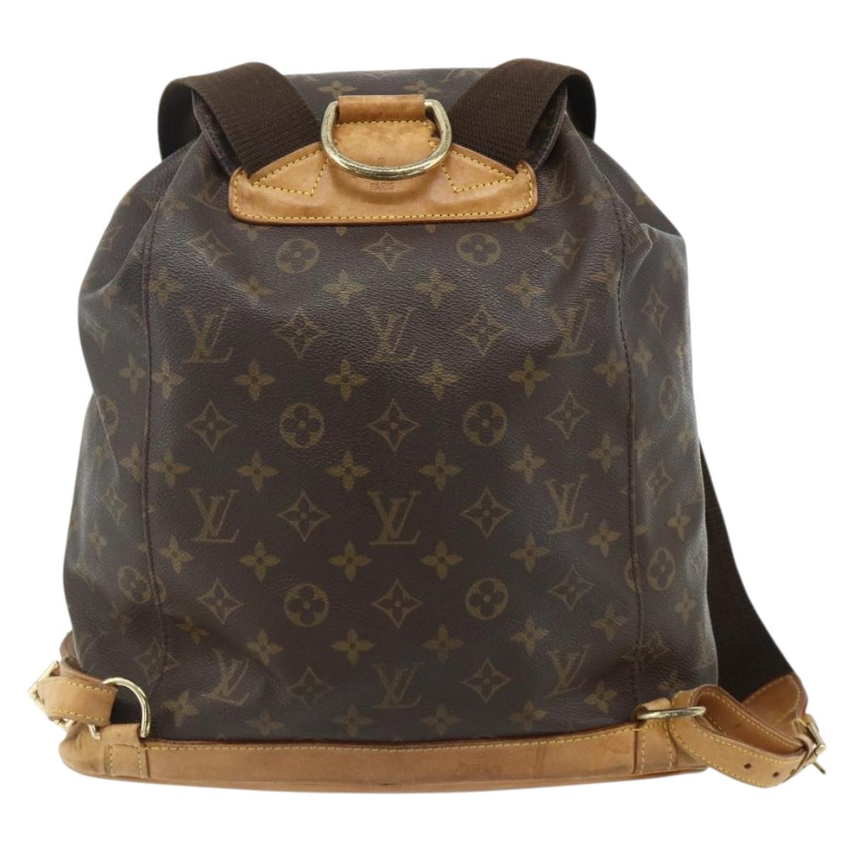 LOUIS VUITTON Monogram Montsouris GM Backpack M51135 LV Auth ep14541