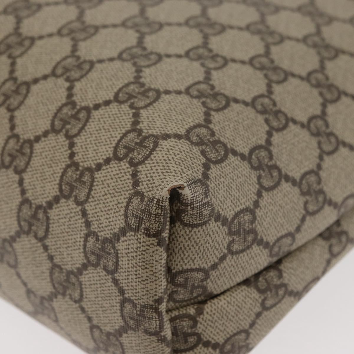 GUCCI GG Supreme Web Sherry Line Bag PVC Beige Gold 002 123 6487 Auth ep14554