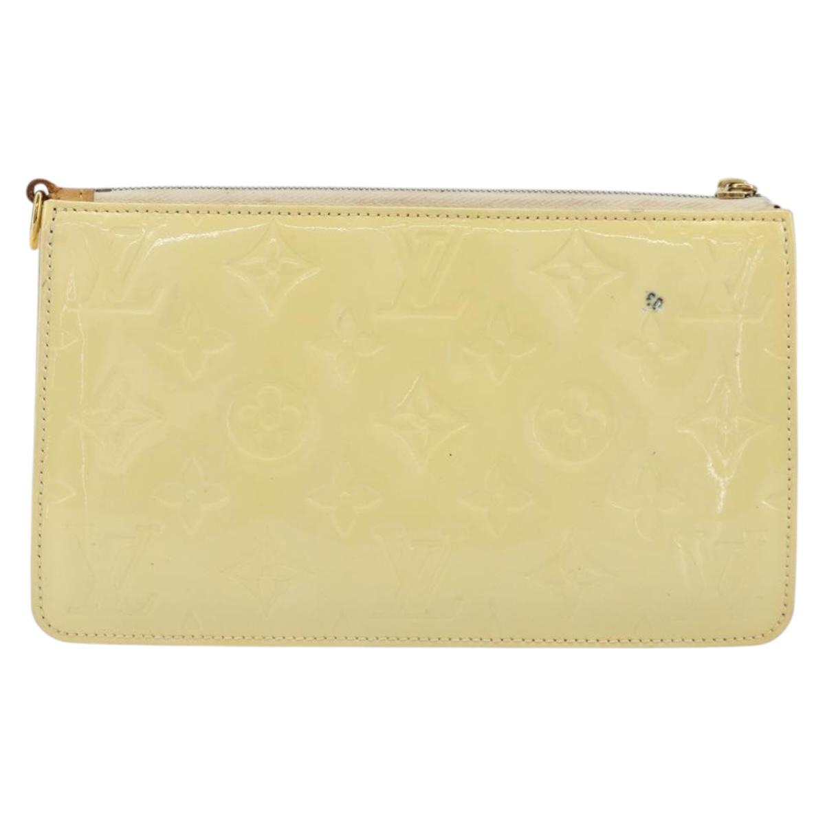 LOUIS VUITTON Monogram Vernis Lexington Pouch Perle M91345 LV Auth ep14558
