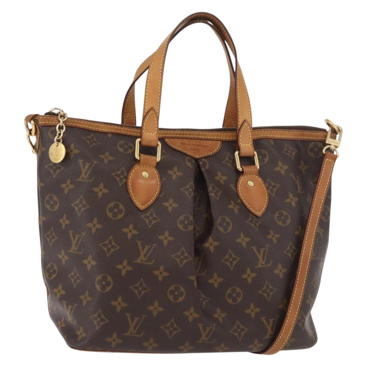 LOUIS VUITTON Monogram Palermo PM Tote Bag M40145 LV Auth ep14576A