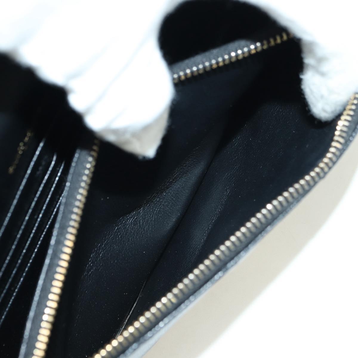 SAINT LAURENT Cassandra Envelope Chain Wallet Leather Black Auth ep14597V