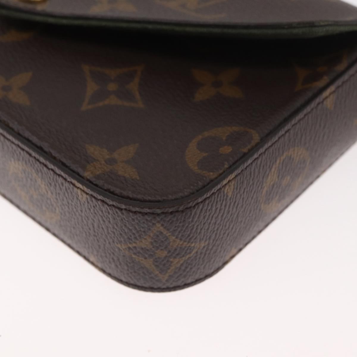 LOUIS VUITTON Monogram Multi Pochette Felicie Pouch Khaki M80091 Auth ep14598A