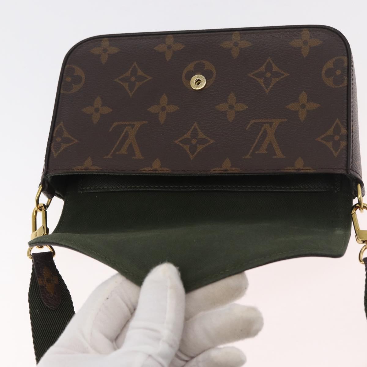 LOUIS VUITTON Monogram Multi Pochette Felicie Pouch Khaki M80091 Auth ep14598A
