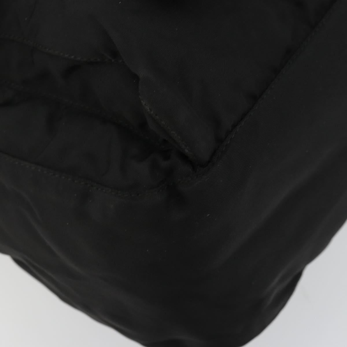 PRADA Shoulder Bag Nylon Black Silver Auth ep14604