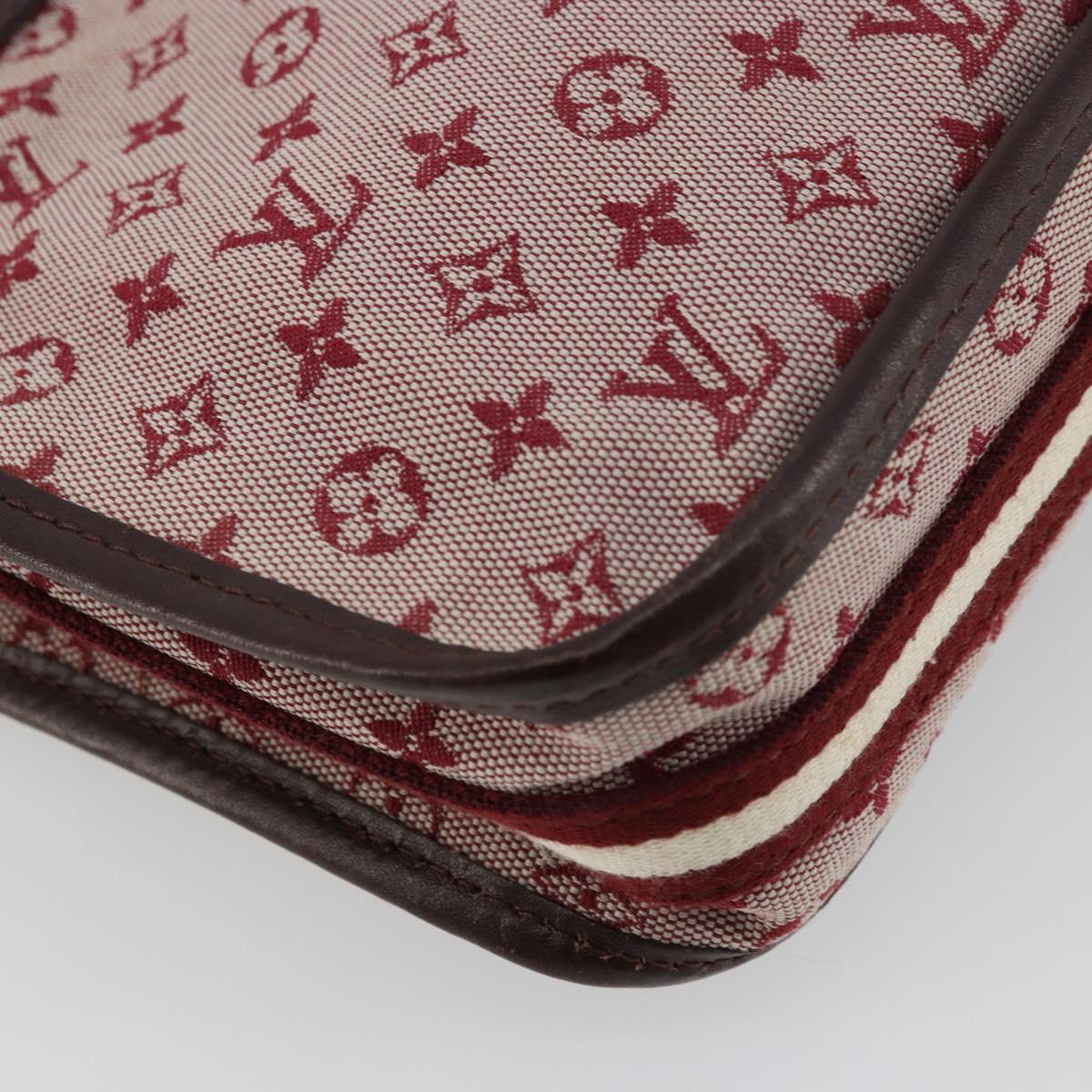 LOUIS VUITTON Monogram Mini Pochette Catrain Bag Red M92331 LV Auth ep14619A