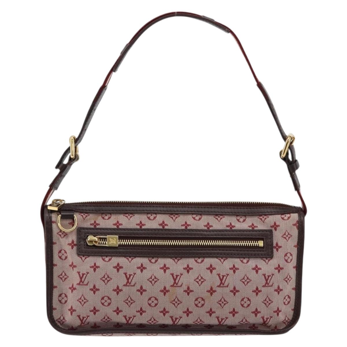 LOUIS VUITTON Monogram Mini Pochette Catrain Bag Red M92331 LV Auth ep14619A
