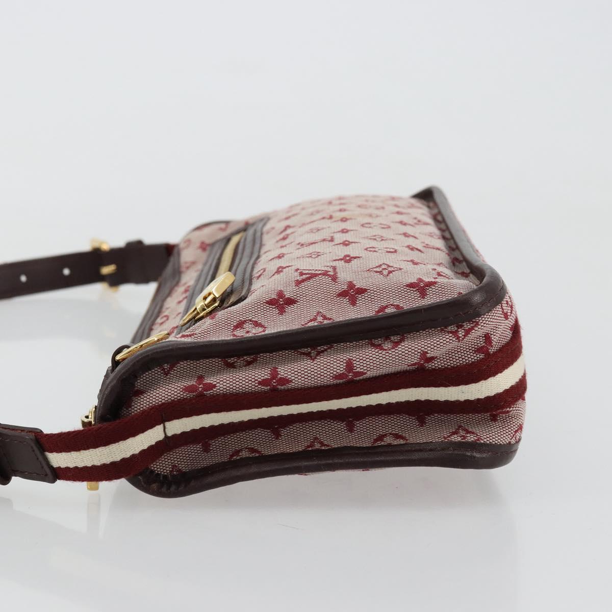 LOUIS VUITTON Monogram Mini Pochette Catrain Bag Red M92331 LV Auth ep14619A